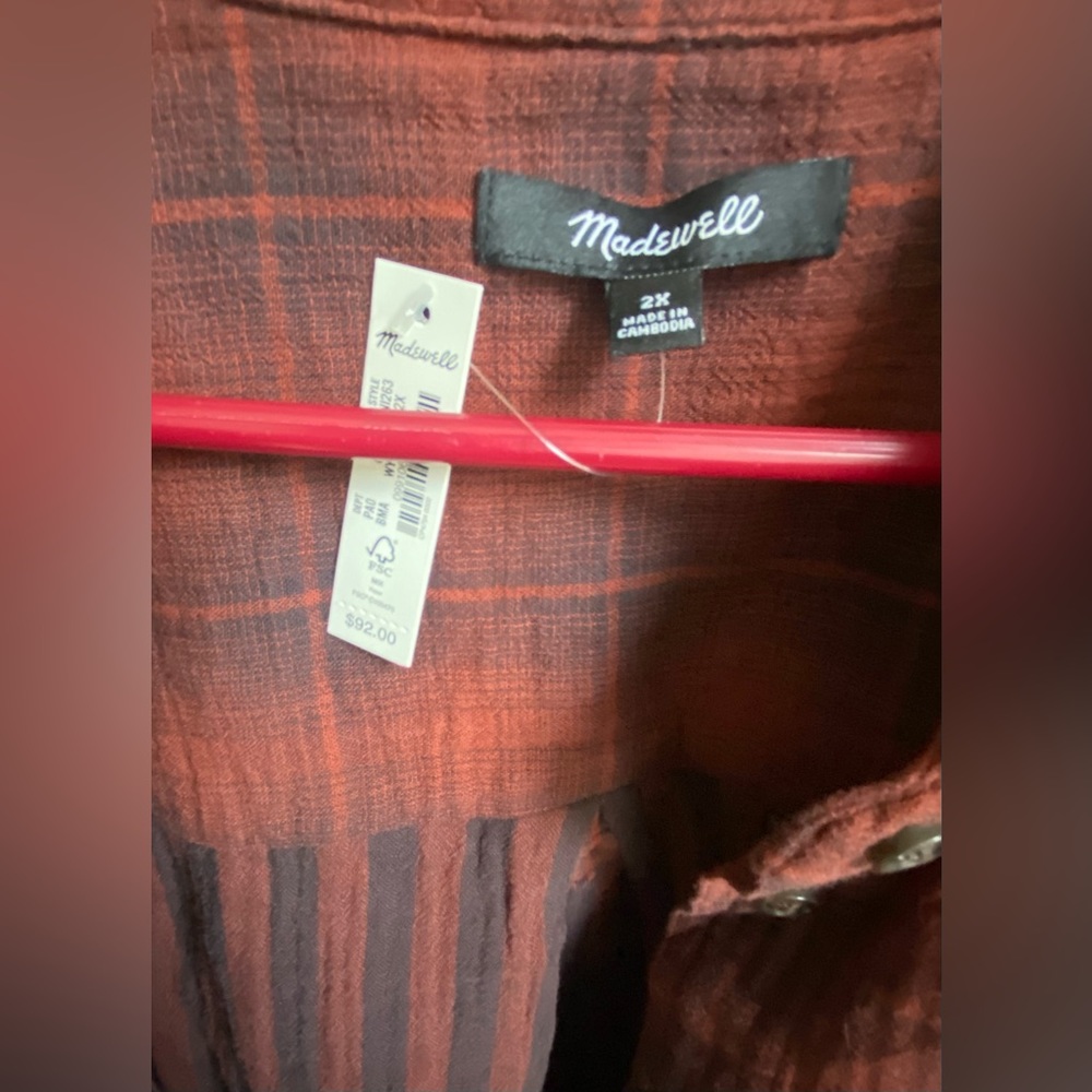 NWT Madewell plus shirt shacket - Picture 6 of 14